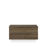 Seville Badmeubelset 120 cm - 2 laden Esu - Wastafel Blad Tabacco Edge greep