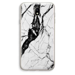Witte marmer 2: Samsung Galaxy J7 (2017) Transparant Hoesje