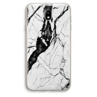 Witte marmer 2: Samsung Galaxy J7 (2017) Transparant Hoesje