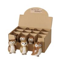 Boltze Home figuur eulenius uil 6x9cm