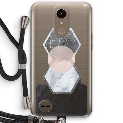 Creatieve toets: LG K10 (2017) Transparant Hoesje met koord