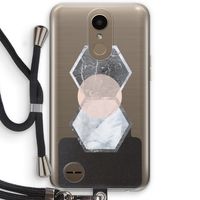 Creatieve toets: LG K10 (2017) Transparant Hoesje met koord
