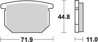 TRW Brake pad mcb 501 organic standard