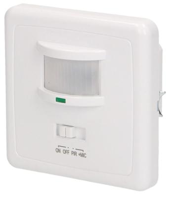 Orno Bewegingsmelder inbouw wand wit - Geluidsdetectie - 3900339