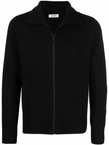 SANDRO cardigan zippé à col montant - Noir