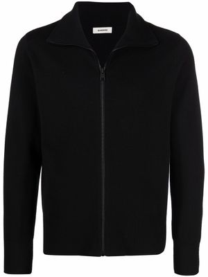 SANDRO cardigan zippé à col montant - Noir
