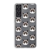 It's a Purrr Case: Samsung Galaxy S21 FE Transparant Hoesje