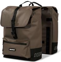 Gerecyclede dubbele fietstas Urban Proof Cargo 38 liter 30 x 15 x 42 cm - bruin