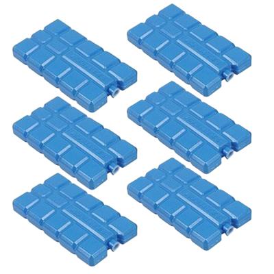 Blauwe Koelelementen 6x stuks 15 x 8 x 2 cm