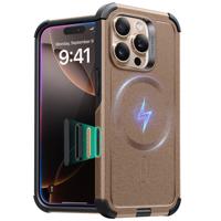 iPhone 16 Pro Cyber Tough Magnetic Case (Camera Control) - Desert Titanium
