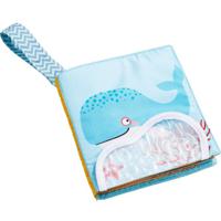 Haba babyboekje Zeewereld junior 13,5 cm polyester blauw - thumbnail