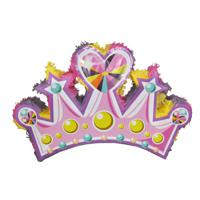 Verjaardag feest pinata - prinsessen kroon - 61 x 41 x 10 cm - roze