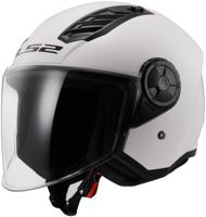 LS2 jethelm "of616 airflow ii solid" helmet airflow ii of6 solid white gr. l