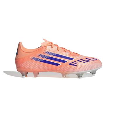 adidas F50 League IJzeren-Nop Voetbalschoenen (SG) Oranje Blauw Wit