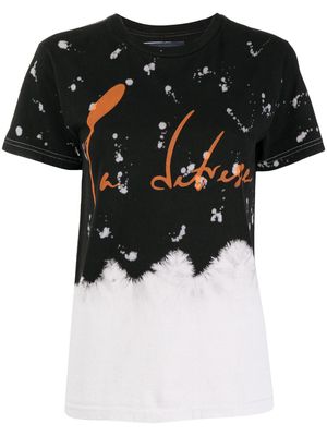 La Detresse t-shirt en coton à logo imprimé - Noir