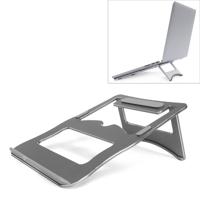 Aluminum Alloy Cooling Holder Desktop Portable Simple Laptop Bracket Two-stage Support Size: 21x26cm (Grey)