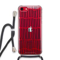 Moroccan stripes: iPhone SE 2020 Transparant Hoesje met koord