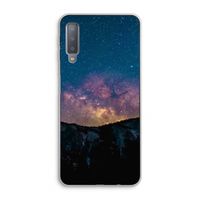 Travel to space: Samsung Galaxy A7 (2018) Transparant Hoesje