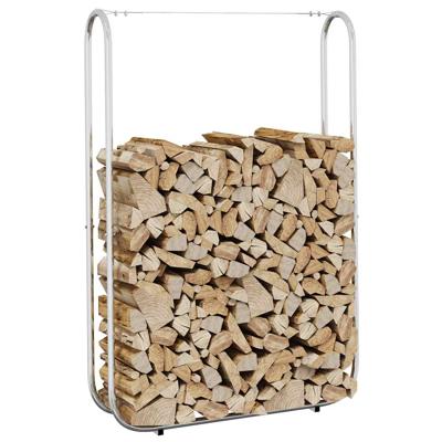VidaXL Haardhoutrek 100x25x150 cm gegalvaniseerd staal