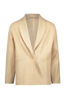 Like Flo Meisjes blazer jasje metallic crepe - Champagne