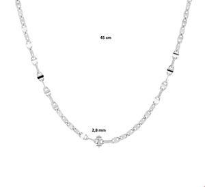 TFT Zilveren Ketting Anker 2.8 mm x 45 cm