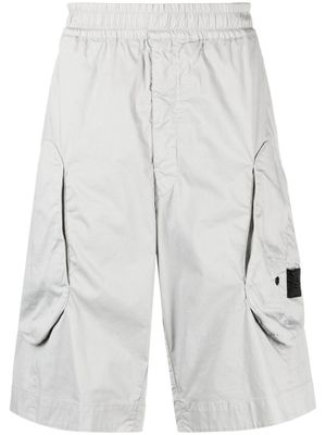 Stone Island Shadow Project short en coton mélangé à coupe sarouel - Gris