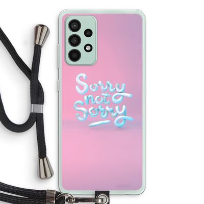 Sorry not sorry: Samsung Galaxy A52s 5G Transparant Hoesje met koord