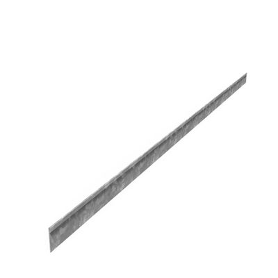 Kantopsluiting verzinkt staal geplet 230x0,2x7cm.