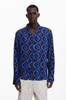 Langarmshirt met zonnen - BLUE - L