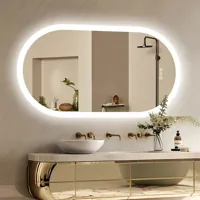 Ovale Verlichte Spiegel met Anti-Condens | 50 x 80 cm