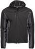Tee Jays TJ9514N Men´s Hooded Lightweight Performance Softshell Jacket - Black/Dark Grey (Solid) - S