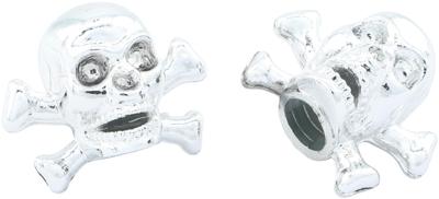 CONTEC Ct valve caps skull+bones chrome