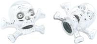 CONTEC Ct valve caps skull+bones chrome