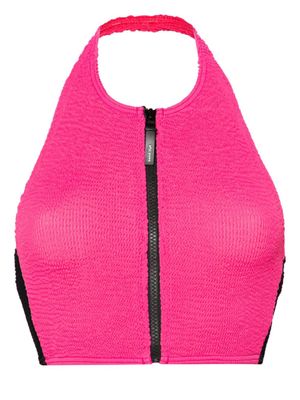 Bond-eye haut de bikini zippé Splice Irina - Rose