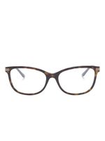 Gucci Eyewear lunettes de vue à monture papillon - Marron - thumbnail