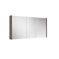 Adema Prime Spiegelkast - 120x63x16cm - inclusief zijpanelen - noten (hout) SW1212818/SW812073