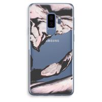 Roze stroom: Samsung Galaxy S9 Plus Transparant Hoesje