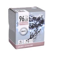 Kerstverlichting - 96 led lampjes - helder wit - 700 cm - batterij - lichtsnoer