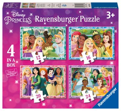 Ravensburger puzzel 12-16-20-24 stukjes disney princess wees wie je wilt zijn