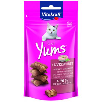 Vitakraft Cat Yums met lever kattensnack (40g) 6 verpakkingen