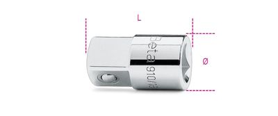Beta Verloopdop 3/8” naar 1/2” 910/16 - 009100814