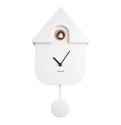 Karlsson Wandklok Modern Cuckoo - Wit
