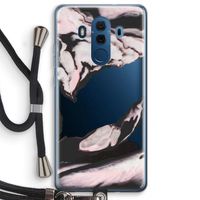 Roze stroom: Huawei Mate 10 Pro Transparant Hoesje met koord Roze stroom: Huawei Mate 10 Pro Transparant Hoesje met koord