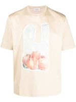 Lanvin t-shirt à patch Scratch & Sniff - Tons neutres