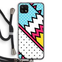 Pop Art #2: Samsung Galaxy A22 5G Transparant Hoesje met koord