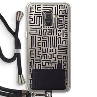 Moroccan Print: Samsung Galaxy A8 (2018) Transparant Hoesje met koord