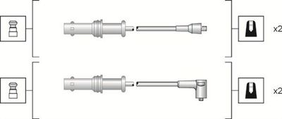 Bougiekabelset MSK1152