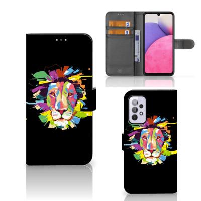 Samsung Galaxy A33 5G Leuk Hoesje Lion Color Samsung Galaxy A33 5G Leuk Hoesje Lion Color