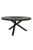 Qopps Perth tafel 150 rond Antraciet