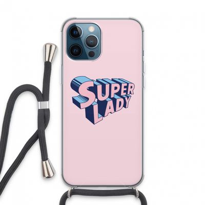 Superlady: iPhone 13 Pro Max Transparant Hoesje met koord